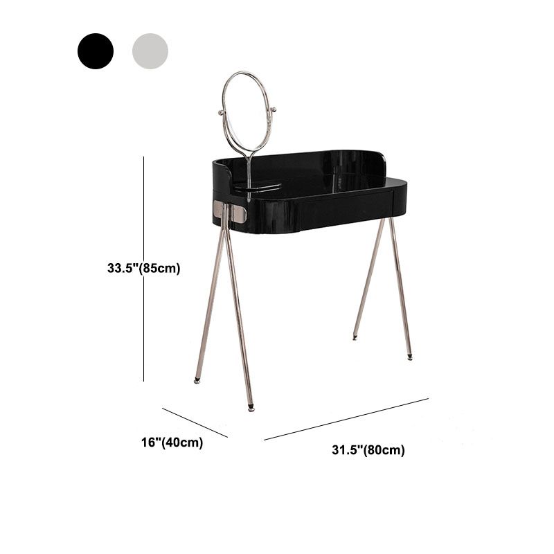 Zeitgenössischer Waschtischverkesseltabelle 1 Schublade Schwarz/Weiß -Waschtische Tische