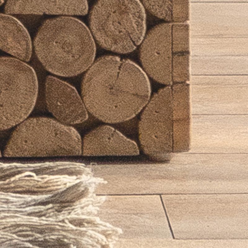 Tavolo laterale quadrato in stile country tavolino in legno solido naturale