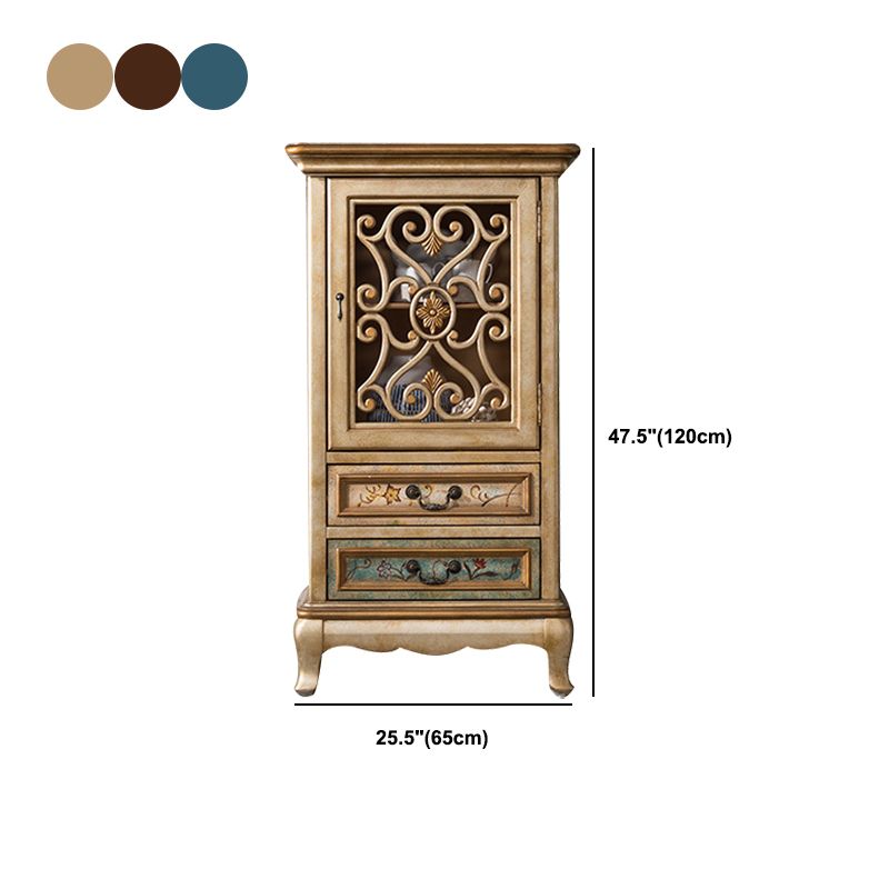 Industrial Wood Accent Cabinet with Drawers Side Cabinet with Bracket Legs Clearhalo 'Cabinets & Chests' 'cabinets_chests' 'furn' 'furn_cabinets_chests' 'Furniture' 'Living Room Furniture' 1200x1200_54b82bdf-d5c8-47a2-9c1a-b1f30b951c4c