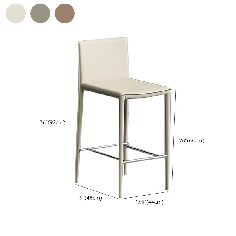 Taburete de cuero moderno taburete de altura de mostrador para Bristol