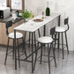 Modern Bar Table Set 1/2/3/5 Pieces Metal Bar Table with High Stools Clearhalo 'Bar Furniture' 'furn' 'furn_home_bar_bar_sets' 'Furniture' 'Home Bars & Bar Sets' 'home_bar_bar_sets' 'Kitchen & Dining Furniture' 1200x1200_54b8f726-bde0-405c-b4f2-17b9befcf5d3