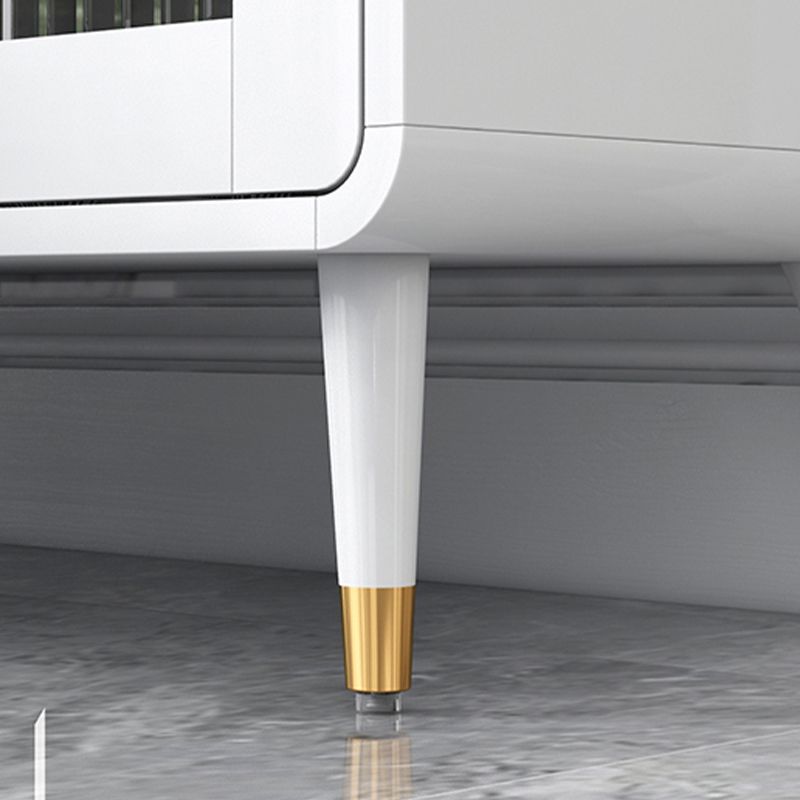 Server a porte di vetro moderno 3 cassetti e 3 mobili porte a buffet