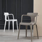 Contemporary Home Arm Chair Slat Back Plastic Stackable Dining Room Chair Clearhalo ' kitchen&dining_furn' 'Dining Chairs' 'Dining Tables & Seating' 'dining_chair' 'furn' 'furn_dining_chair' 'Furniture' 'furniture_dining_chair' 'Kitchen & Dining Furniture' 'kitchen' 1200x1200_54bb726d-184a-4b43-81c1-5095d968b551