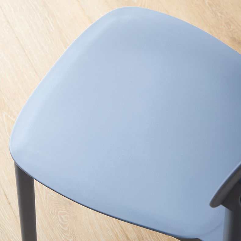 Scandinavian Armless Dining Chairs Plastic Open Back Dining Side Chair (Set of 4) Clearhalo ' kitchen&dining_furn' 'Dining Chairs' 'Dining Tables & Seating' 'dining_chair' 'furn' 'furn_dining_chair' 'Furniture' 'furniture_dining_chair' 'Kitchen & Dining Furniture' 'kitchen' 1200x1200_54bbdf5c-8654-420f-8909-8f69c578aa3b