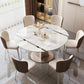 Glam Style Round Table Set 1/4/7 Pieces Dining Set for Home Use