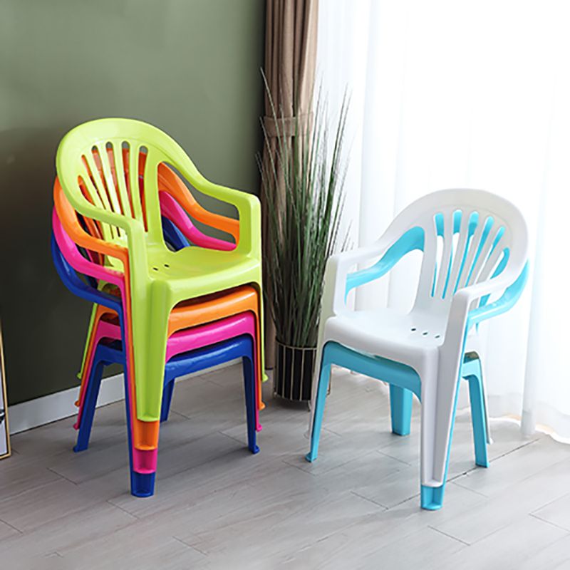 Contemporary Plastic Side Arm Chair Windsor Back Folding Side Chair for Restaurant Clearhalo ' kitchen&dining_furn' 'Dining Chairs' 'Dining Tables & Seating' 'dining_chair' 'furn' 'furn_dining_chair' 'Furniture' 'furniture_dining_chair' 'Kitchen & Dining Furniture' 'kitchen' 1200x1200_54bc5b75-484d-42ff-bbe5-0aedabbe7217