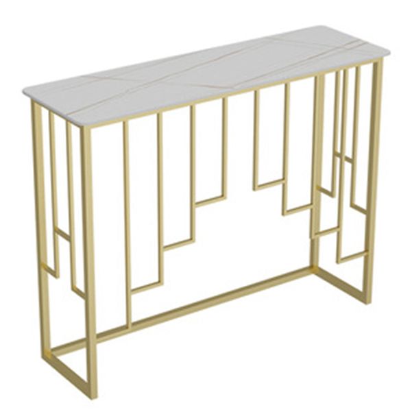 Console in pietra glam tavolo da 12 "w -rettangolo di accento per la sala