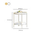 4 Legs Metal Coffee Table Shelf Included Oval Glass Top Cocktail Table Clearhalo 'Coffee & Accent Tables' 'Coffee Tables' 'coffee_tables' 'furn' 'furn_coffee_tables' 'Furniture' 'Living Room Furniture' 1200x1200_54bd6f7e-48ae-432b-aebd-b74df486f1c2