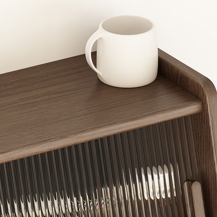 3-Drawer Rubber Wood Sideboard Modern Adjustable Shelving Credenza for Living Room Clearhalo 'buffet_sideboard' 'Buffets & Sideboards' 'Furniture' 'furniture_buffet_sideboard' 'Kitchen & Dining Furniture' 1200x1200_54bdf6a6-3e10-4e9d-9086-7a86fa20faa4