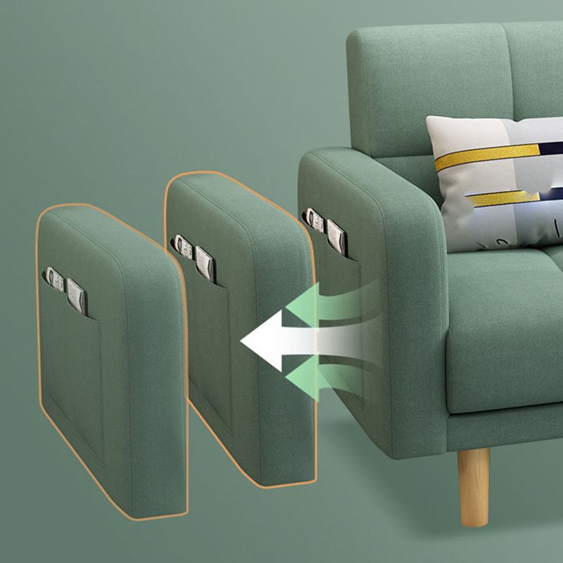 Modern Style Wooden Base Scientific Cloth Cushion with Pillow Rectangular Sofa Clearhalo 'furn' 'furn_sofas' 'Furniture' 'furniture_sofas' 'kitchen' 'kitchen_sofas' 'Living Room Furniture' 'Sofa' 'sofas' 1200x1200_54be3b9e-288e-4f6a-9445-0472d23c7bbd