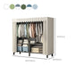 Freestanding Metal Frame Wardrobe Foldable Wardrobe with Garment Rod