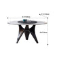 Modern style Round Dinner Table Steel Pedestal Base Table for Room