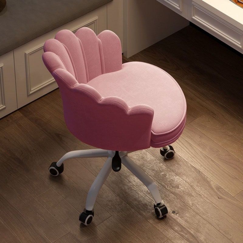 Silla de oficina en la mitad de la oficina trasera silla de escritorio giratorio sin armas