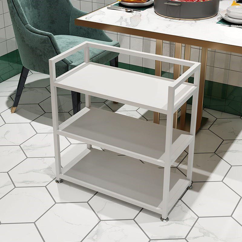 25.59"H Modern Stationary Prep Table Metal Prep Table for Home Use Clearhalo 'furn' 'furn_kitchen_islands_carts' 'Furniture' 'Kitchen & Dining Furniture' 'Kitchen Islands & Carts' 'kitchen_islands_carts' 1200x1200_54bff4df-1569-4fe3-a475-3b847bffef3a