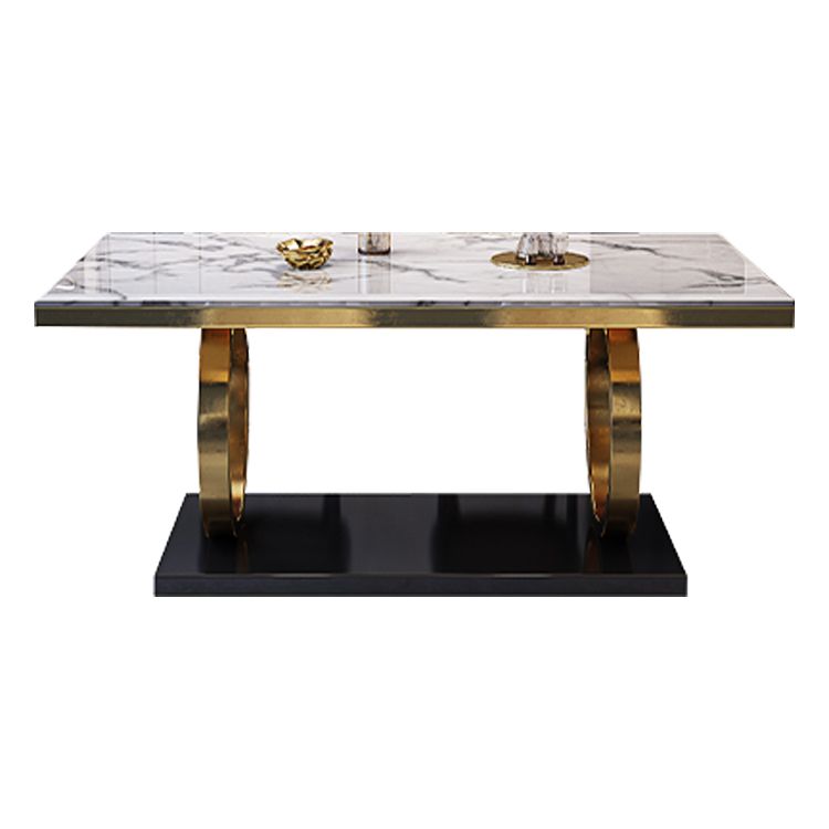 1/3/5/7 piezas Faux Marble Top Rectangle Comedor Juego de muebles
