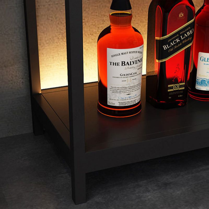 Rack de vin industriel en métal Planchage à vin horizontal avec étagère