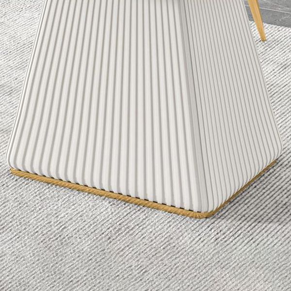 Mesa de comedor rectangular de piedra sinterizada moderna para uso doméstico