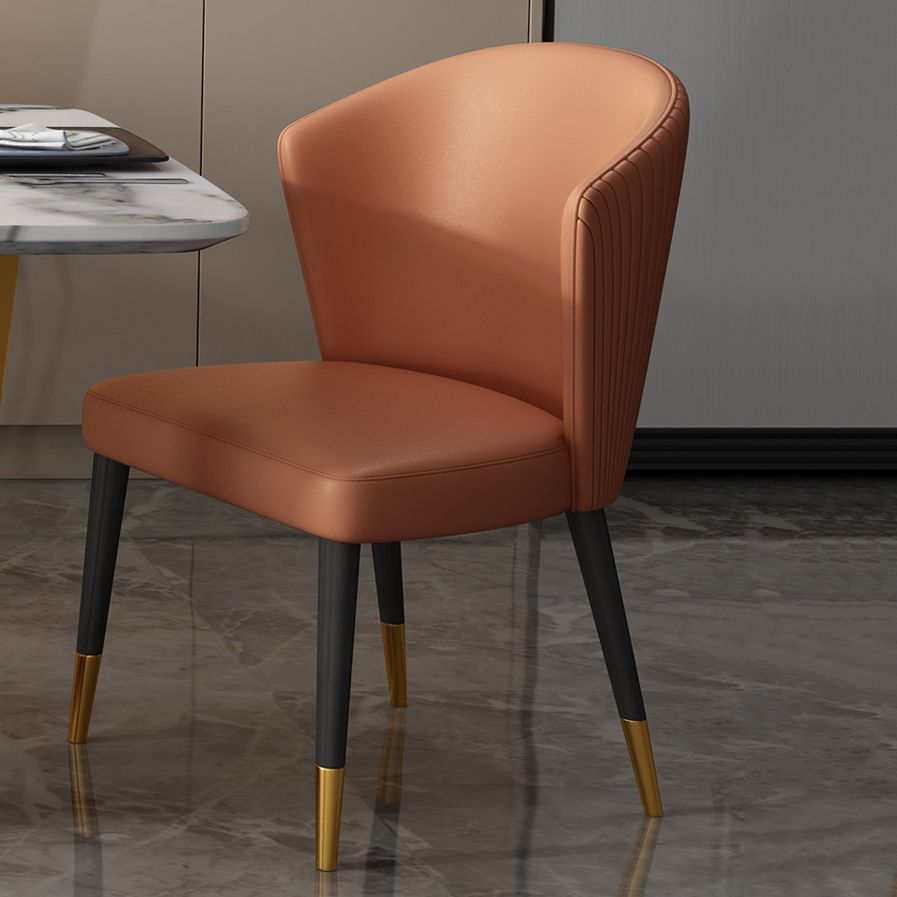 Contemporary Leather Living Room Side Chair Wingback Dining Chair Clearhalo ' kitchen&dining_furn' 'Dining Chairs' 'Dining Tables & Seating' 'dining_chair' 'furn' 'furn_dining_chair' 'Furniture' 'furniture_dining_chair' 'Kitchen & Dining Furniture' 'kitchen' 1200x1200_54c38138-1270-4313-be9e-15ec7c3c92cd