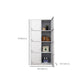 Hinged Wardrobe Cabinet with Mirror Contemporary Steel Wardrobe Armoire Clearhalo 'Armoires & Wardrobes' 'armoires_wardrobes' 'Bedroom Furniture' 'furn' 'furn_armoires_wardrobes' 'Furniture' 1200x1200_54c49526-9722-46da-bf21-824d1d8c5382