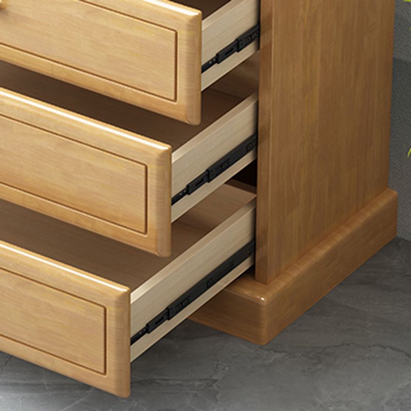 Moderne rechthoek bruine kastknoppen houten zijkast met lade