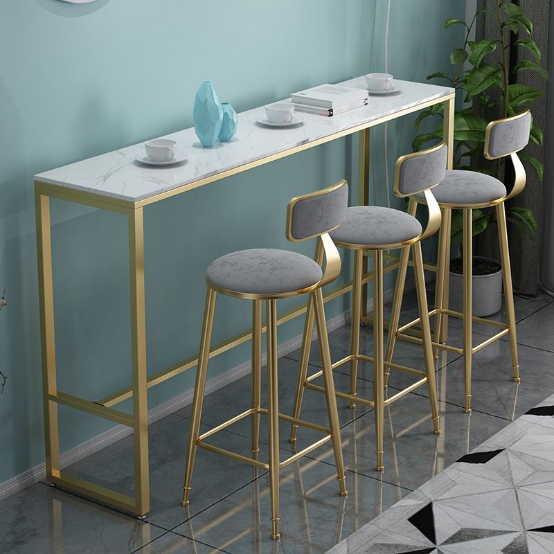Nordic Style Sintered Stone Table Bar Counter Table for Home Clearhalo 'Bar Furniture' 'Bar Tables' 'bar_tables' 'furn' 'furn_bar_tables' 'Furniture' 'furniture_bar_tables' 'Kitchen & Dining Furniture' 1200x1200_54c7329b-58e8-4a35-a622-2ab6229e72bd