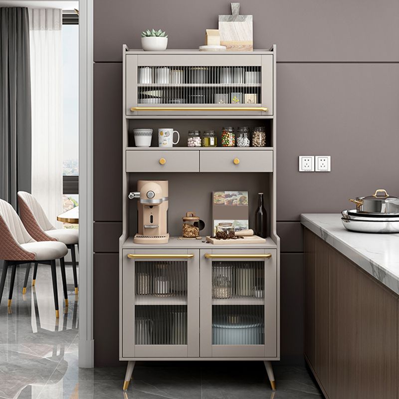 Wood Buffet Table Glam Sideboard Table with Cabinets and Drawers Clearhalo 'buffet_sideboard' 'Buffets & Sideboards' 'furn' 'furn_buffet_sideboard' 'Furniture' 'Kitchen & Dining Furniture' 1200x1200_54c75154-3d8a-4b15-ab0d-529a2a692977