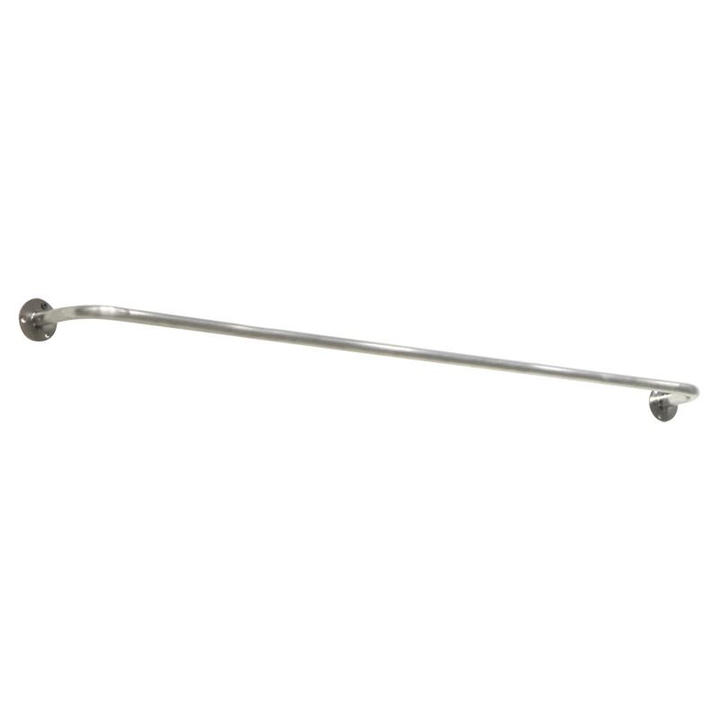 Moderne Kleiderbügelmauer mit Edelstahlbedeckung in Silber montiert