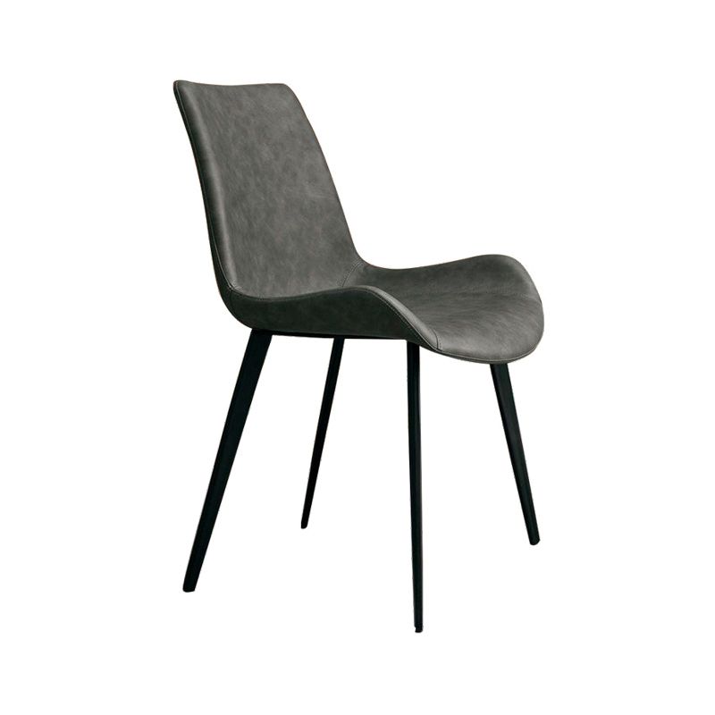 Leather Dining Chairs Industrial Design Solid Back Arm Side Chairs for Kitchen Clearhalo 'Dining Chairs' 'Dining Tables & Seating' 'dining_chair' 'furn' 'furn_dining_chair' 'Furniture' 'Kitchen & Dining Furniture' 1200x1200_54c8d843-d3a5-4f4d-8393-c9826202dd3b
