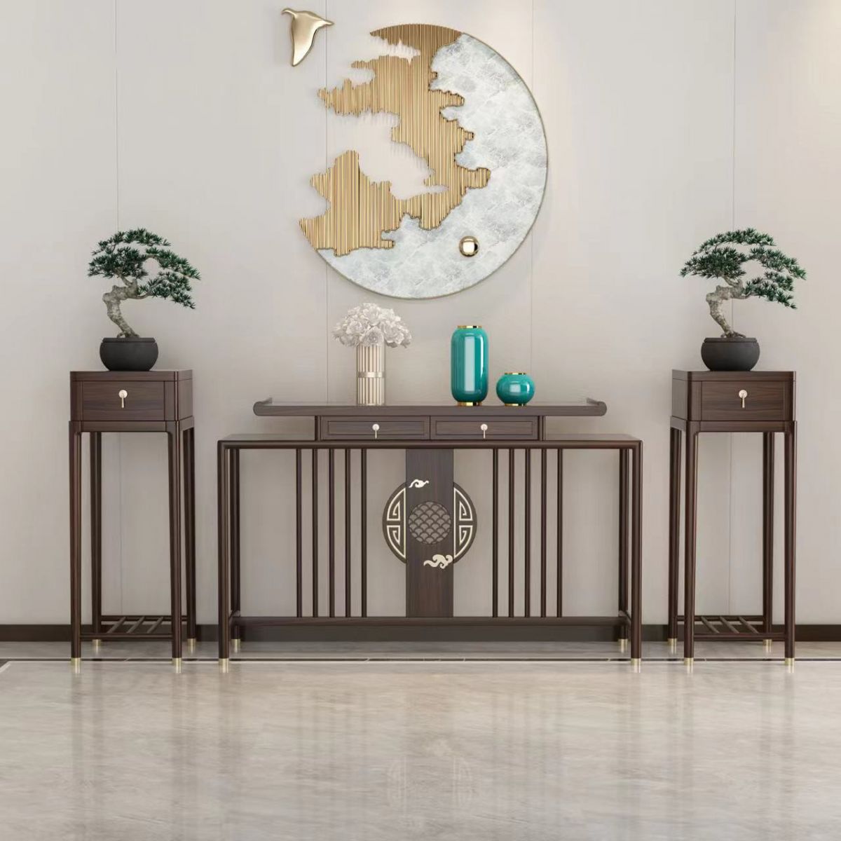 Tavolo della console contemporanea a forma di rettangolo