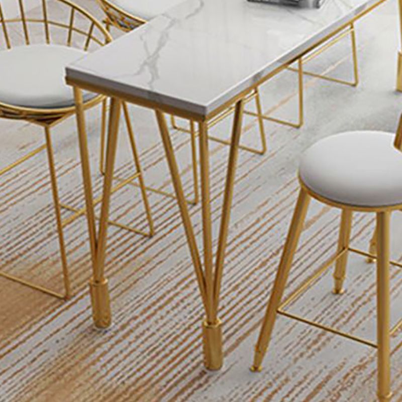 Stone Bar Dining Table Traditional Luxury Rectangle Bar Table with 4 Legs Clearhalo 'Bar Furniture' 'Bar Tables' 'bar_tables' 'furn' 'furn_bar_tables' 'Furniture' 'furniture_bar_tables' 'Kitchen & Dining Furniture' 1200x1200_54c9ef16-051a-44ff-98e1-e63ce3fa2b4f