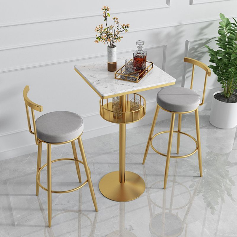 Scandinavian Metal Barstool Fabric Counter Stool in Matte Finish Clearhalo 'Bar Furniture' 'Bar Stools' 'bar_stools' 'furn' 'furn_bar_stools' 'Furniture' 'Kitchen & Dining Furniture' 1200x1200_54cbe157-05bf-4429-8247-848f98376117