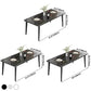 Minimalist Kitchen Rectangle Dining Table Sintered Stone Standard Dining Table with 4 Legs Base Clearhalo ' dining_table' 'Dining Tables & Seating' 'Dining Tables' 'furn' 'furn_dining_table' 'Furniture' 'furniture_dining_table' 'Kitchen & Dining Furniture' 'kitchen&dining_furn' 'kitchen' 'kitchen_dining_table' 1200x1200_54cdaf4f-3a10-4a55-9361-83b9dbaf8621