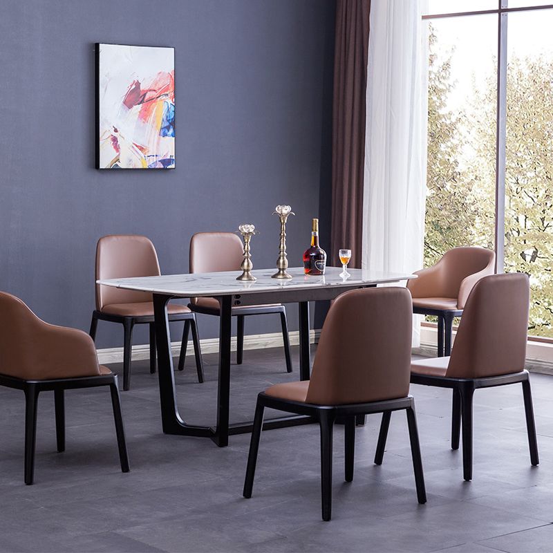 Brown and Black Contemporary Upholstered Dining and Accent Chairs Clearhalo 'Dining Chairs' 'Dining Tables & Seating' 'dining_chair' 'furn' 'furn_dining_chair' 'Furniture' 'Kitchen & Dining Furniture' 1200x1200_54cee1b7-4cca-4de4-b61d-1702383d3811