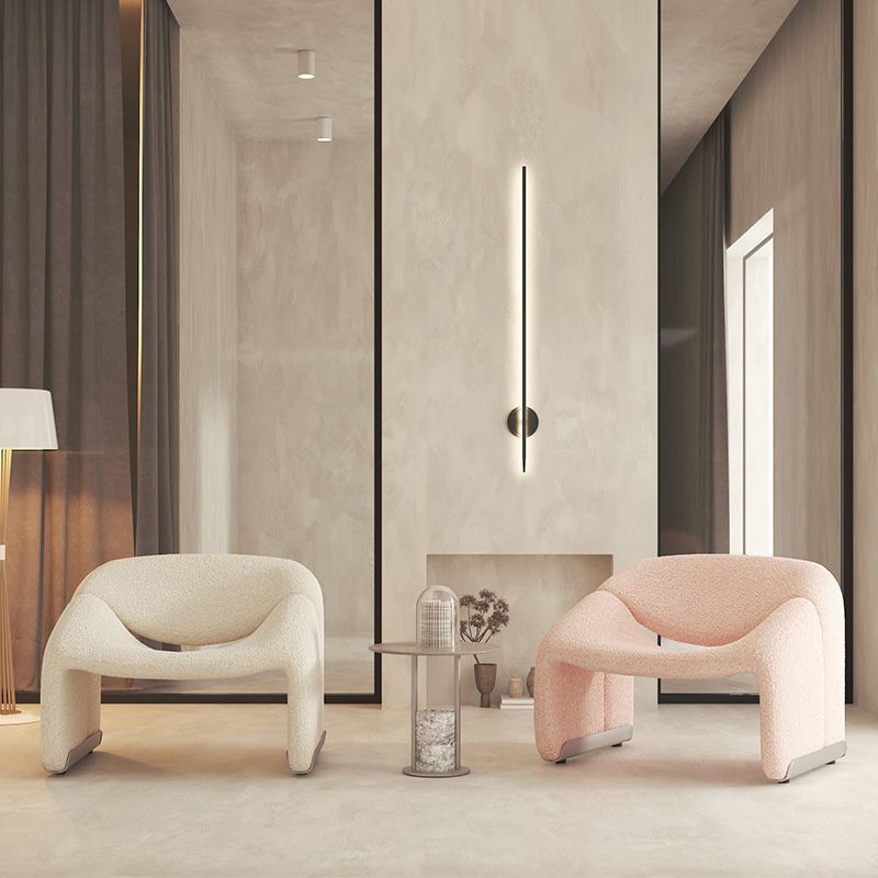 Contemporary Sled Side Chair Solid Color Bedroom Lounge Chair Clearhalo 'Accent Chairs' 'accent_chairs' 'Chairs & Seating' 'furn' 'furn_accent_chairs' 'Furniture' 'Living Room Furniture' 1200x1200_54d0de0b-0c22-4478-bd9f-8811e24e292c