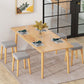 Industrial Wood Rectangle Dining Table Kitchen Standard Dining Table with 4 Legs Clearhalo ' dining_table' 'Dining Tables & Seating' 'Dining Tables' 'furn' 'furn_dining_table' 'Furniture' 'furniture_dining_table' 'Kitchen & Dining Furniture' 'kitchen&dining_furn' 'kitchen' 'kitchen_dining_table' 1200x1200_54d12403-1d2b-4a2e-b4da-9c5880806cba