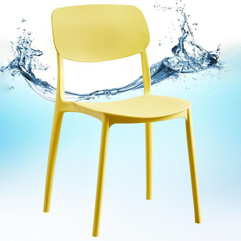 Contemporary Plastic Armless Chair Open Back Kitchen Dining Room Chair Clearhalo 'Dining Chairs' 'Dining Tables & Seating' 'dining_chair' 'furn' 'furn_dining_chair' 'Furniture' 'furniture_dining_chair' 'Kitchen & Dining Furniture' 1200x1200_54d15739-36a5-44e8-91c5-49d42b6ccb46