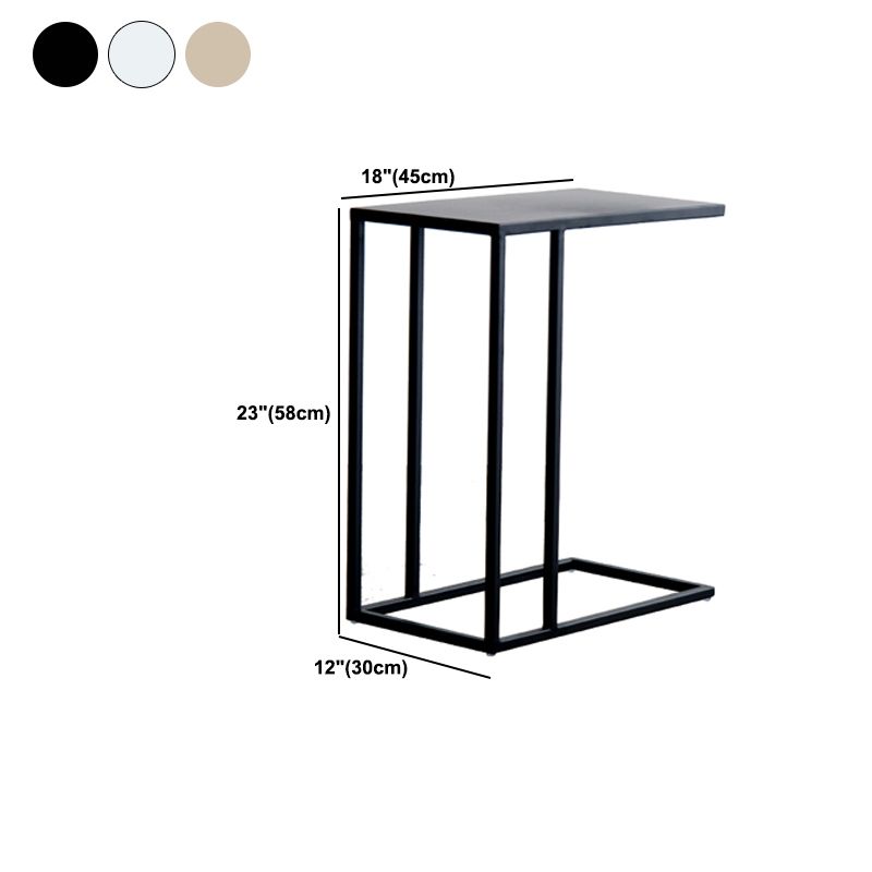 Tavolino laterale rettangolare della fascia alta rettangolare della metà secolo da 17,7 pollici