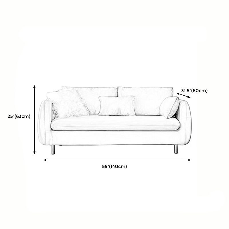 Loose Back Linen Sofa 3/4-Seater Square Arm Cushions Seating Clearhalo 'furn' 'furn_sofas' 'Furniture' 'furniture_sofas' 'kitchen' 'kitchen_sofas' 'Living Room Furniture' 'Sofa' 'sofas' 1200x1200_54d3ad85-0509-496a-9563-bbe853eefc3b