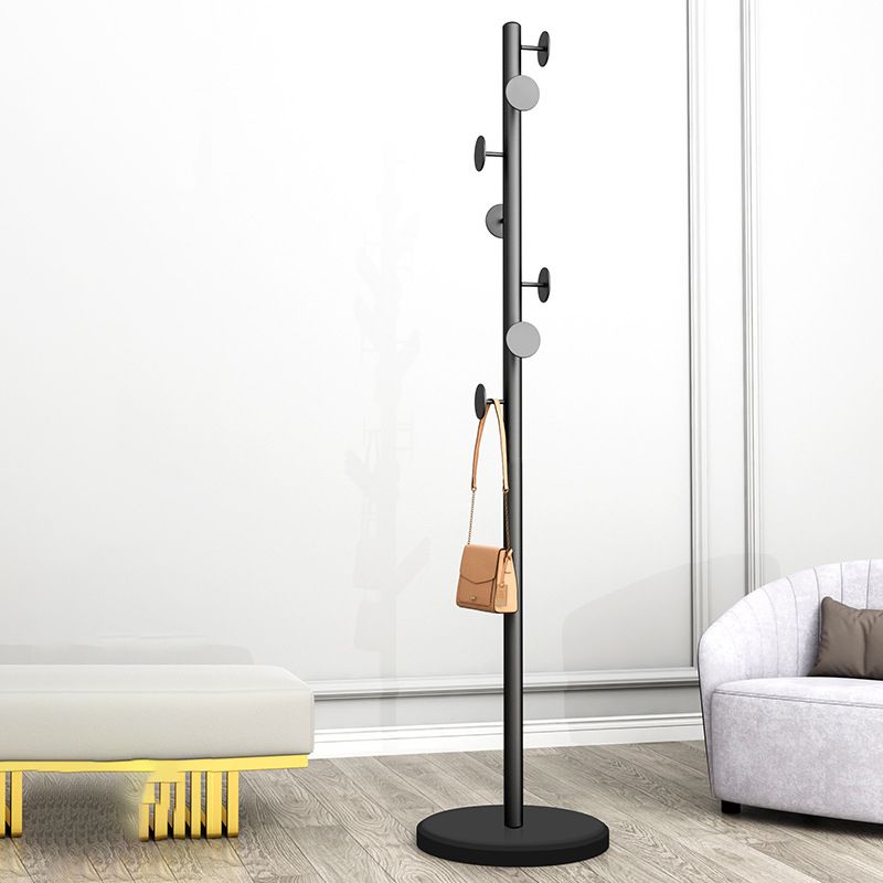 Designer -Metallbeschattierungs -Rack Marmor Bottomattrack mit Hooks Hall Tree