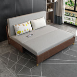 Canapé de canapé de lit de mélange de coton sans bras convertible convertible