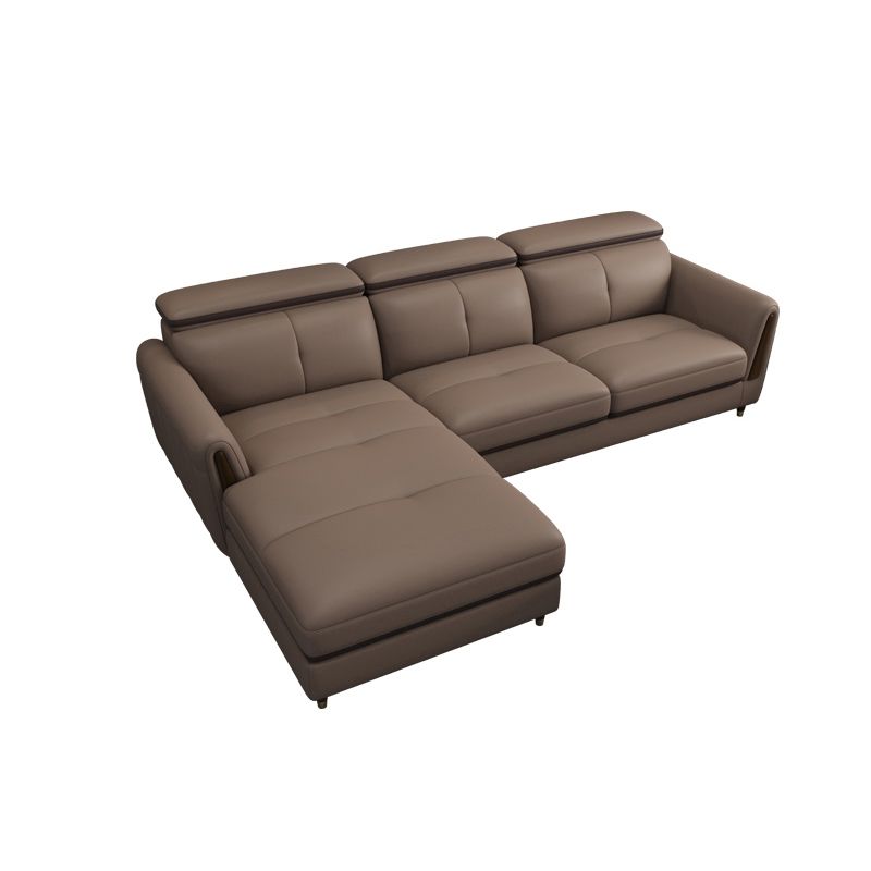 Sofá de cuero de cuero de cuero de cuero de manchas escandinavo resistente a las manchas