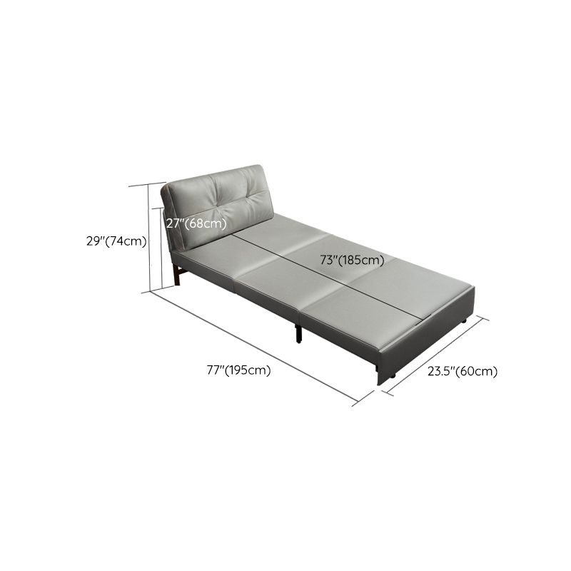 Divano a pelo in pista in finta pelle scandinava