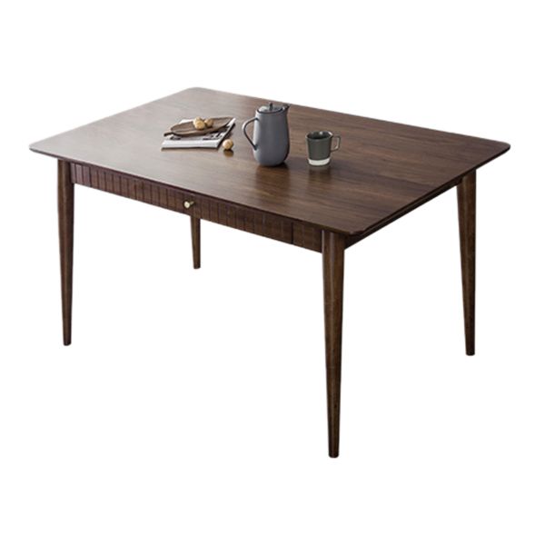 Hickory Rectangle Wood Table Storage Dining Table with 4 Legs for Restaurant Clearhalo ' dining_table' 'Dining Tables & Seating' 'Dining Tables' 'furn' 'furn_dining_table' 'Furniture' 'furniture_dining_table' 'Kitchen & Dining Furniture' 'kitchen&dining_furn' 'kitchen' 'kitchen_dining_table' 1200x1200_54d825fd-ebd9-4a1a-a1b1-3fcc5320024a