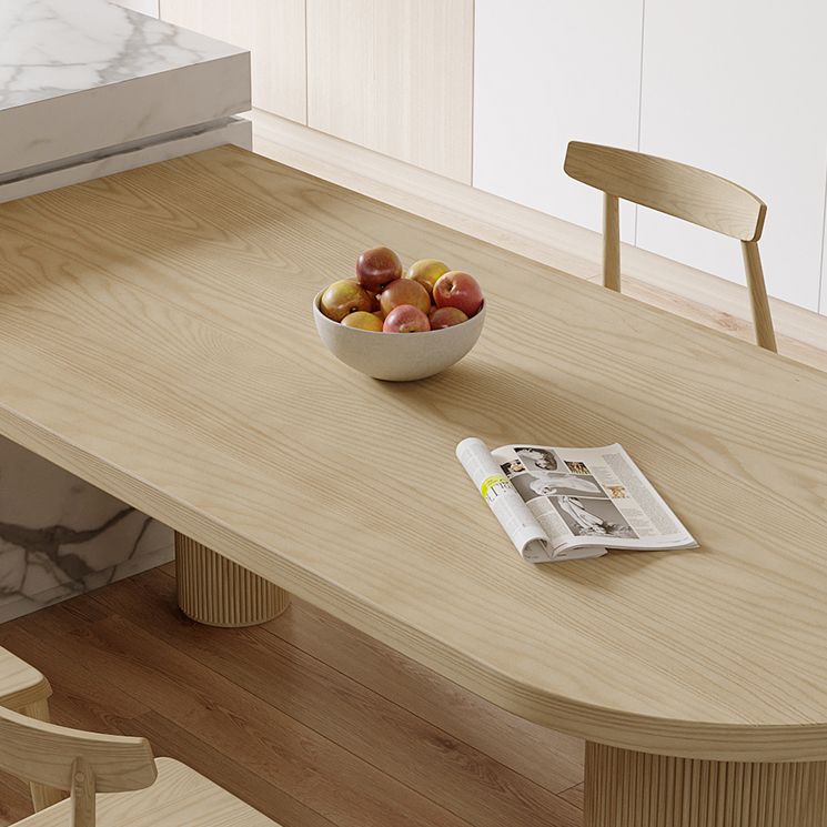 Modern Style Dining Table Brown Solid Wood Dining Table for Kitchen Clearhalo 'Dining Tables & Seating' 'Dining Tables' 'dining_table' 'furn' 'furn_dining_table' 'Furniture' 'furniture_dining_table' 'Kitchen & Dining Furniture' 'kitchen' 'kitchen_dining_table' 1200x1200_54d8cef2-4402-49b9-a4b3-c5364cb40682