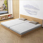 Solid Wood Platform Bed Mid-Century Modern Platform Bed Frame Mattress Included