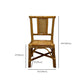 Contemporary Armless Wicker Chair Home Cane Back Dining Chair Clearhalo 'Dining Chairs' 'Dining Tables & Seating' 'dining_chair' 'furn' 'furn_dining_chair' 'Furniture' 'Kitchen & Dining Furniture' 1200x1200_54dadced-05a3-42b0-bb1b-2f7c5655c70a