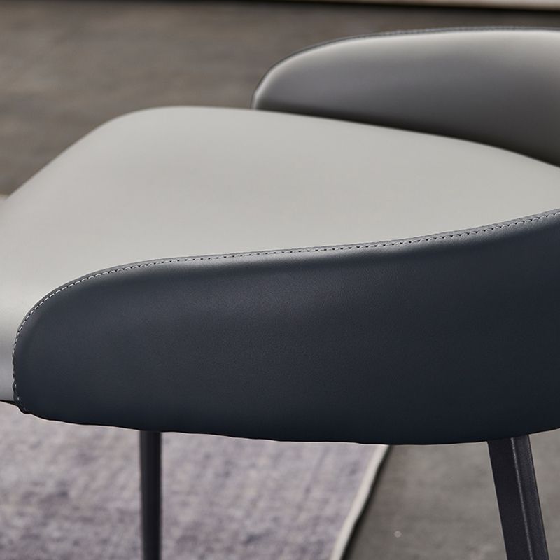 Industrial Metal Dining Room Chairs Arm PU Leather Dining Chairs for Restaurant Use Clearhalo ' kitchen&dining_furn' 'Dining Chairs' 'Dining Tables & Seating' 'dining_chair' 'furn' 'furn_dining_chair' 'Furniture' 'furniture_dining_chair' 'Kitchen & Dining Furniture' 'kitchen' 1200x1200_54dc9bb4-8f96-4700-8c80-50e2c56194a5