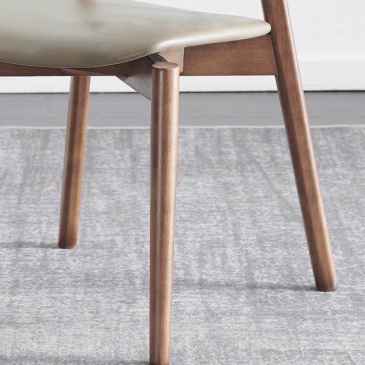 Contemporary Restaurant Solid Wood Side Chair Natural Open Back Dining Chair Clearhalo ' kitchen&dining_furn' 'Dining Chairs' 'Dining Tables & Seating' 'dining_chair' 'furn' 'furn_dining_chair' 'Furniture' 'furniture_dining_chair' 'Kitchen & Dining Furniture' 'kitchen' 1200x1200_54ddbf0b-9ea7-4276-a643-eb80526b9aea