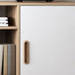 Table basse simple Natural 1 Table de cocktail moderne à 1 porte avec rangement