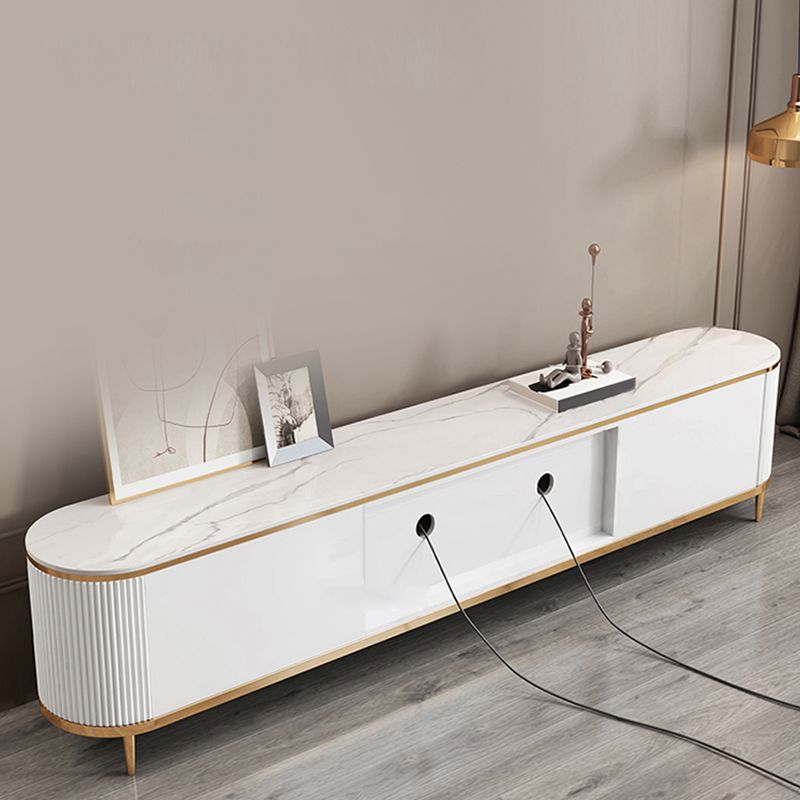 4 Drawers Glam TV Console Stone White Media Console with Doors Clearhalo 'furn' 'furn_tv_stands_entertainment_centers' 'Furniture' 'Living Room Furniture' 'TV Stands & Entertainment Centers' 'TV Stands & Media Storage Furniture' 'tv_stands_entertainment_centers' 1200x1200_54e012de-8740-408d-963e-575536b05616